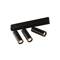 Ceiling light LED design black or white orientable 3x4W module 360 lumen