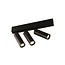 Fantasia Fantasia Lopal ceiling light LED black, 3-light adjustable, 3x4W COB LED 2700K, 360 lumen, aluminium, 270x137x25mm