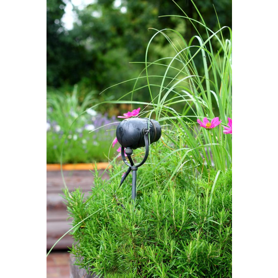 Authentage Landelijke Authentage tuinspot met GU10 brons-chroom-geborsteld nikkel 90cm