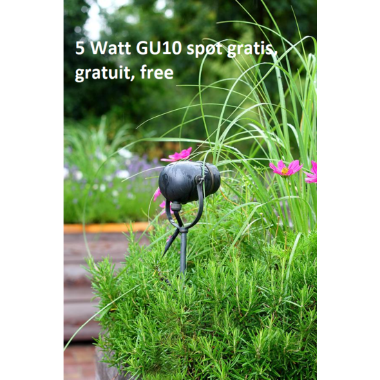 Authentage Rural Authentage garden spotlight with GU10 bronze-chrome-brushed nickel 90cm