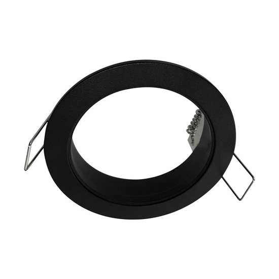 Inbouwspot zwart rond gatmaat 80mm buitenmaat 93,7 mm