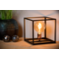 Cube table lamp black E27 lamp base