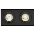 Double recessed spot black hole size 80-175mm outer size 95-190 mm