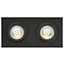 Double recessed spot black hole size 80-175mm outer size 95-190 mm