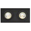 Double recessed spot black hole size 80-175mm outside size 95-190 mm