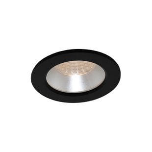 Imber Einbaustrahler Badezimmer schwarz, GU10, IP44, 85mm