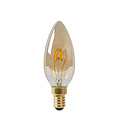 Lampe bougie filament ambre 3W LED