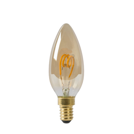 Lampe bougie filament ambre 3W LED