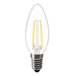 Fantasia bombilla LED vela E14 espiral ámbar 3W