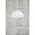 Ellen 40 suspension forme dôme acier blanc culot E27