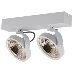 Double ceiling lamp black or white incl. 2x AR111 12W 2700K 1130 lm