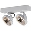 Double ceiling lamp black or white incl. 2x AR111 12W 2700K 1386 lm