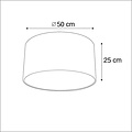 Lampe schwarz gold Pendel 500mm Ø
