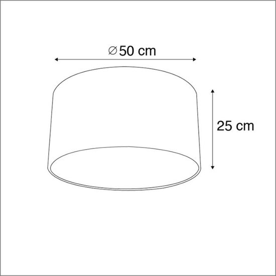 Lamp black gold pendant 500mm Ø