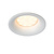 Round or square recessed spot for damp room white or black with GU10 IP44 85mm
