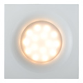 Round or square recessed spot damp room white or black with GU10 IP44 85mm