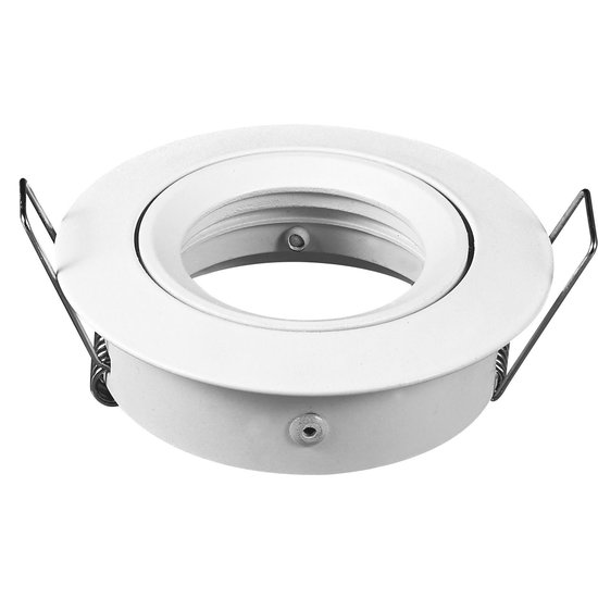 Spot encastrable GU10 sans lampe rond blanc, gris ou noir orientable