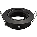 Fantasia Saturn inbouwspot GU10 rond zwart, richtbaar, aluminium, Ø83,5mm, zonder lamp