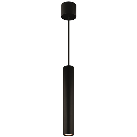 Fantasia Fantasia Lopal suspension noire, tube aluminium, LED 4W 360 lumens, 2700K blanc chaud, dimmable, IP20