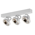 Plafonnier 3 lumières noir ou blanc avec 3x AR111 12W 2700K 1386 lm