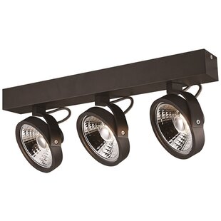 Plafonnier 3 lumières noir ou blanc avec 3x AR111 12W 2700K 1386 lm