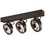 Fantasia Pulse-2 Deckenleuchte schwarz, 2 schwenkbare AR111 LED-Spots 12W 2700K 1386 Lumen, dimmbar, IP20
