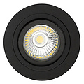 Spot encastrable noir trou rond taille 80mm taille extérieure 93,7 mm