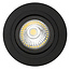 Recessed spotlight black round hole size 80mm, outside size 93.7 mm