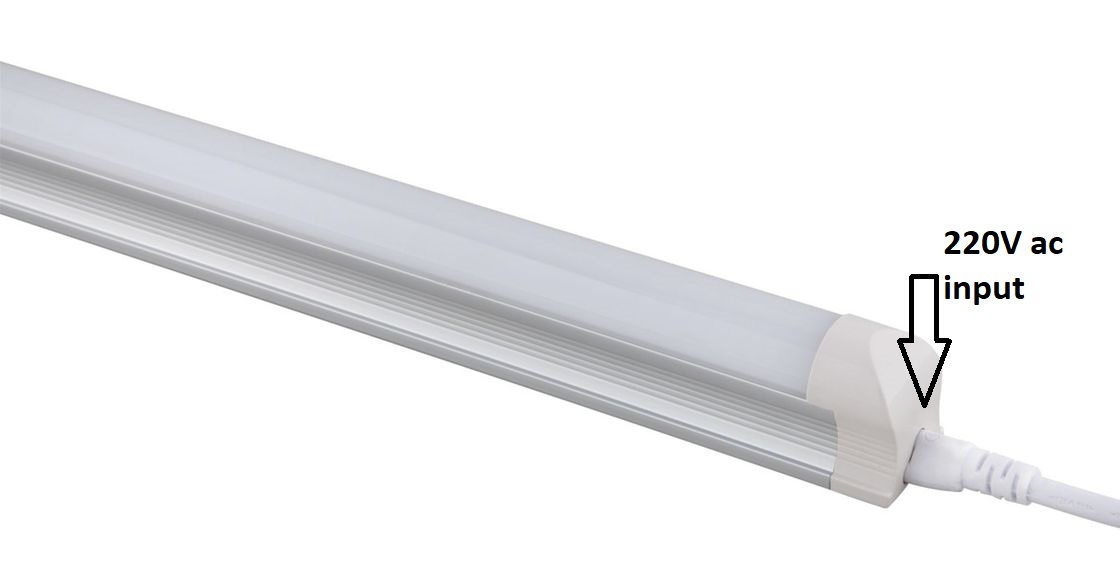 LED TL 120cm 18W avec luminaire