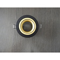 Inbouwspot zwart rond gatmaat 80mm buitenmaat 93,7 mm