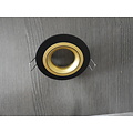 Recessed spot black round hole size 80mm outer size 93.7 mm