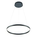 Fantasia Guri LED pendant light round black, Ø60cm, 54W, 3000K warm white, 1890 lumen, dimmable, light up and down