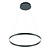Lampe suspendue design ronde LED noire ou blanche 54W 600mm Ø éclaire de haut en bas
