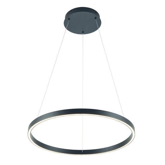 Fantasia Guri runde LED-Pendelleuchte in Weiß, Ø60cm, 54W, 3000K warmweiß, dimmbar, leuchtet nach oben und unten