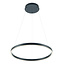 Lámpara colgante diseño redonda LED negra o blanca 54W 600mm Ø ilumina arriba y abajo