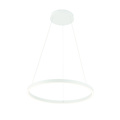 Fantasia Guri suspension LED ronde blanche, Ø60cm, 54W, 3000K blanc chaud, dimmable, éclaire vers le haut et le bas