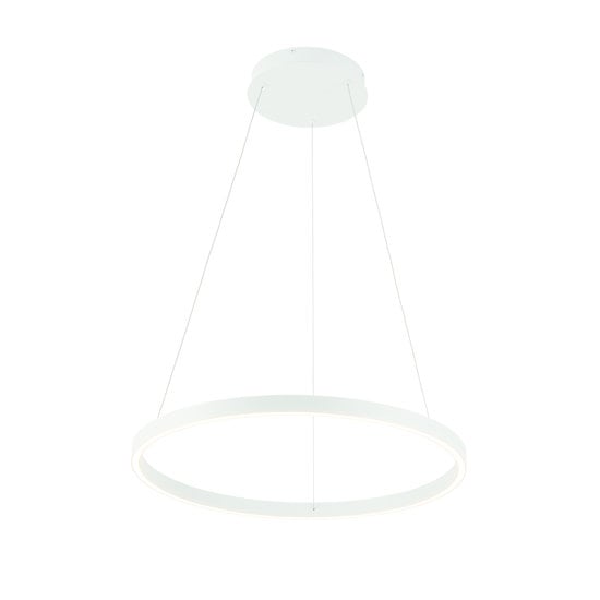 Fantasia Guri LED pendant light round black, Ø60cm, 54W, 3000K warm white, 1890 lumen, dimmable, light up and down