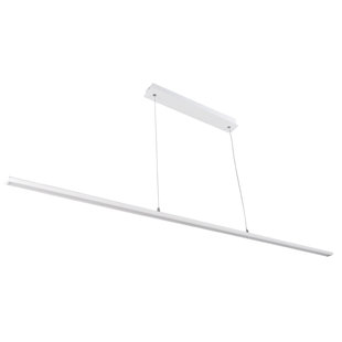 Marco lámpara colgante larga regulable SMD LED elegante blanco o negro 36W 1,76m