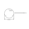 Rosette round surface-mounted for pendants diameter 350 mm