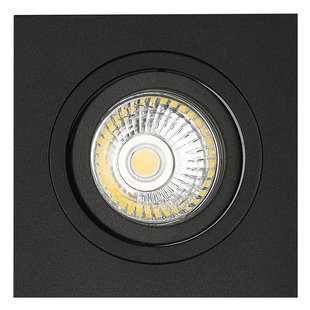 Recessed spot black square hole size 80mm outer size 93.7 mm