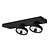 Ceiling spotlight with 2 x AR111 12W white or black