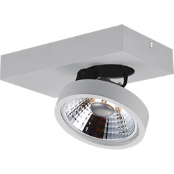 Ceiling spotlight with 1 x AR111 12W white or black