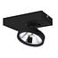 Fantasia Fantasia AEON ceiling spotlight with 1x AR111 12W LED, 1386 lumens, 2700K warm white, dimmable, black lacquered metal