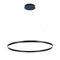 Pendant light design round LED black or white 76W 900mm Ø light up and down