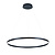 Pendant light design round LED black or white 76W 900mm Ø light up and down