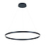 Lámpara colgante diseño redondo LED negro o blanco 76W 900mm Ø iluminar arriba y abajo