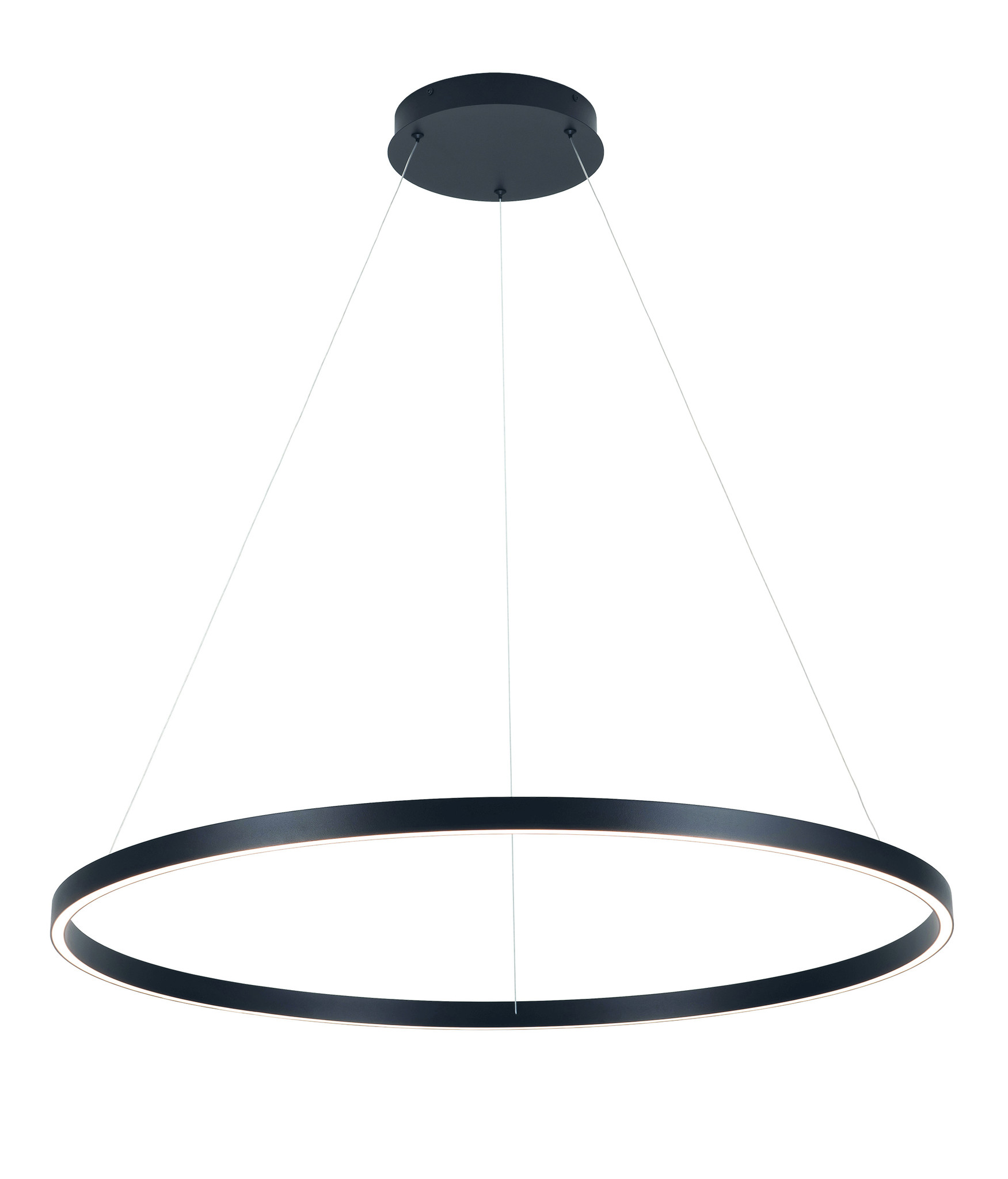 Hanglamp design rond LED zwart of wit 900mm Ø licht up en down | My Planet LED