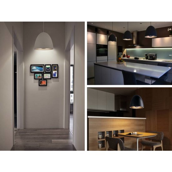 Hanglamp eettafel conisch 280mm hoog met E27 fitting