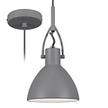 Indigo CID suspension, abat-jour conique en acier aspect béton 160mm, culot E27, gris mat/argent, ampoule non incluse