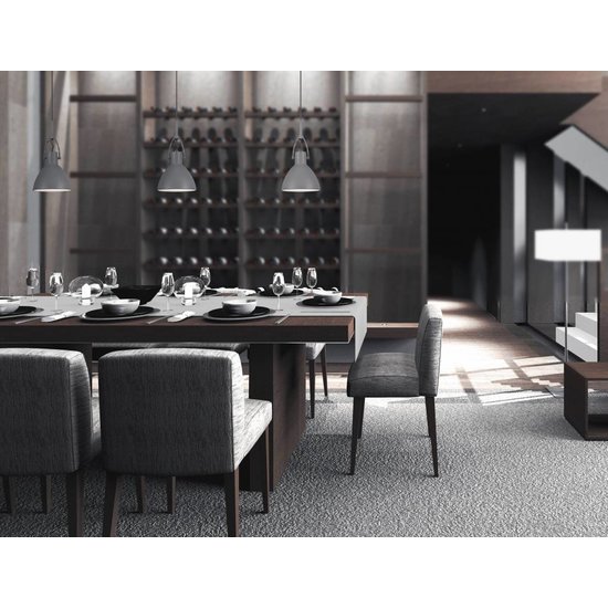 Lampe à suspension aspect béton conique en acier 160mm H avec culot E27